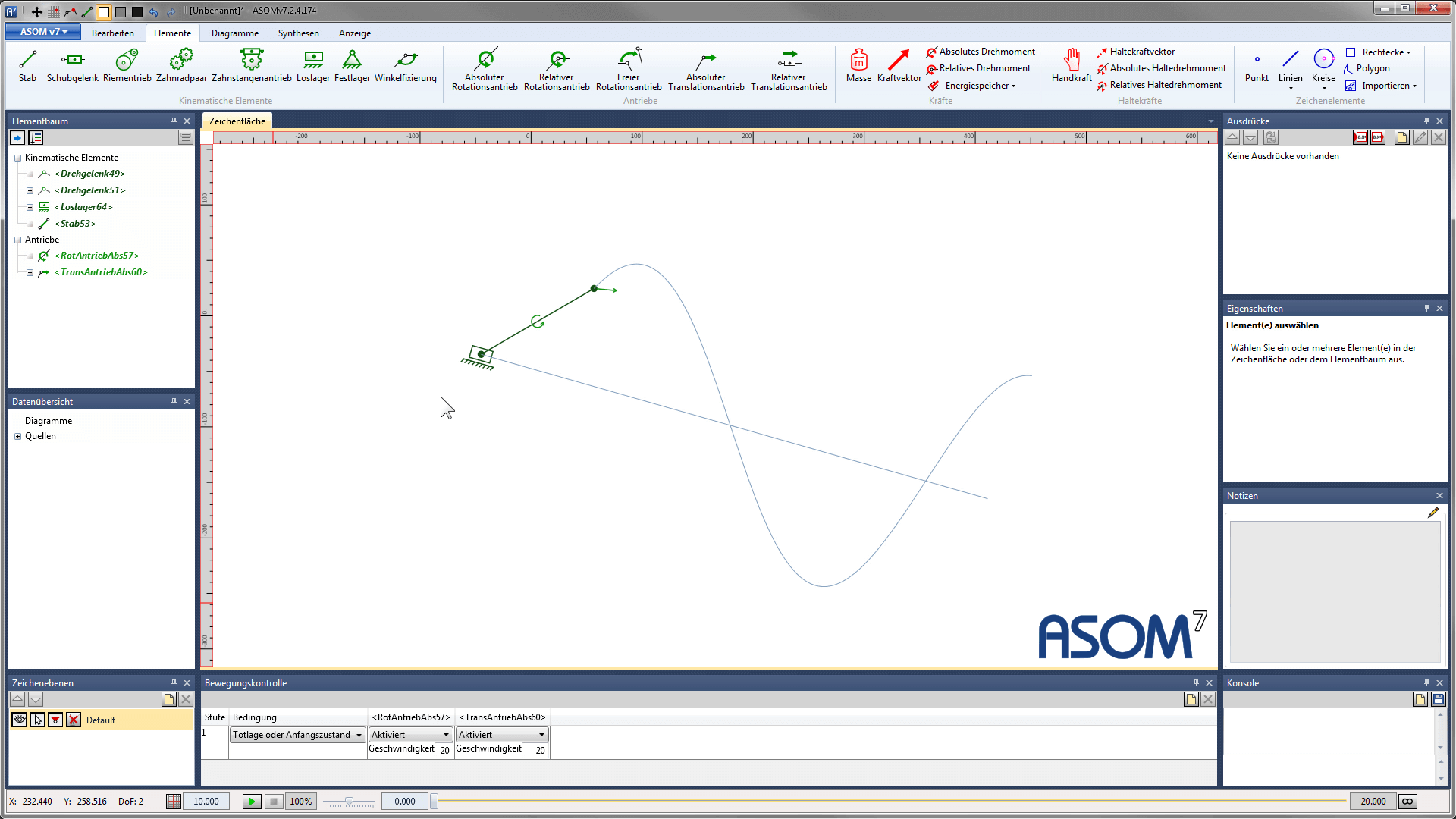 ASOM v7 TUTORIAL 5 Degrees of Freedom
